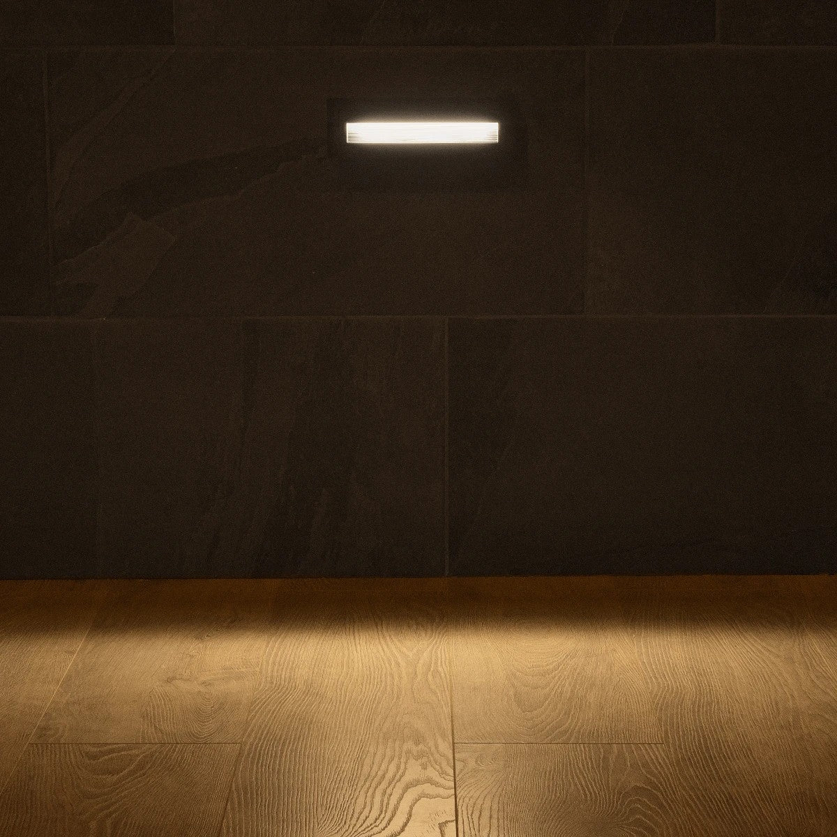 STEPART KLV-101-0086 Χωνευτό Φωτιστικό Σκαλοπατιού / Διαδρόμου LED 6W 750lm 45° AC 220-240V Αδιάβροχο IP65 Θερμό Λευκό 2700K - Lumileds SMD Chip & TÜV SÜD Driver - Μαύρο Ματ - Μ21 x Π5.5 x Υ6.5 / Q20.3 x 5.6