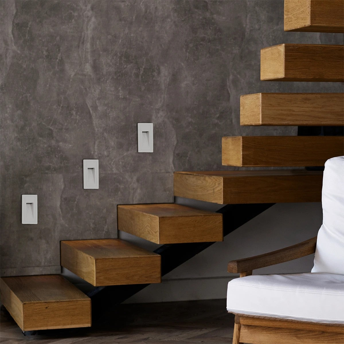 STEPART KLV-101-0091 Χωνευτό Φωτιστικό Σκαλοπατιού / Διαδρόμου LED 3W 375lm 45° AC 220-240V Αδιάβροχο IP65 Θερμό Λευκό 2700K - Lumileds SMD Chip & TÜV SÜD Driver - Λευκό Ματ - Μ6 x Π5.5 x Υ10 / Q5 x 9.61