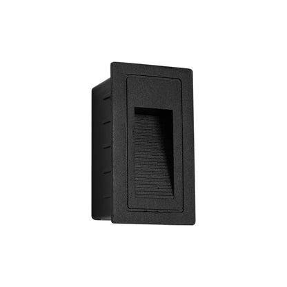 STEPART KLV-101-0089 Χωνευτό Φωτιστικό Σκαλοπατιού / Διαδρόμου LED 3W 375lm 45° AC 220-240V Αδιάβροχο IP65 Θερμό Λευκό 2700K - Lumileds SMD Chip & TÜV SÜD Driver - Μαύρο Ματ - Μ5.5 x Π6 x Υ10 / Q5 x 9.61