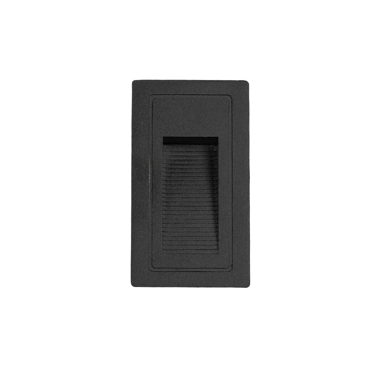 STEPART KLV-101-0089 Χωνευτό Φωτιστικό Σκαλοπατιού / Διαδρόμου LED 3W 375lm 45° AC 220-240V Αδιάβροχο IP65 Θερμό Λευκό 2700K - Lumileds SMD Chip & TÜV SÜD Driver - Μαύρο Ματ - Μ5.5 x Π6 x Υ10 / Q5 x 9.61