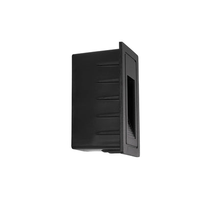 STEPART KLV-101-0089 Χωνευτό Φωτιστικό Σκαλοπατιού / Διαδρόμου LED 3W 375lm 45° AC 220-240V Αδιάβροχο IP65 Θερμό Λευκό 2700K - Lumileds SMD Chip & TÜV SÜD Driver - Μαύρο Ματ - Μ5.5 x Π6 x Υ10 / Q5 x 9.61