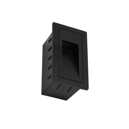 STEPART KLV-101-0089 Χωνευτό Φωτιστικό Σκαλοπατιού / Διαδρόμου LED 3W 375lm 45° AC 220-240V Αδιάβροχο IP65 Θερμό Λευκό 2700K - Lumileds SMD Chip & TÜV SÜD Driver - Μαύρο Ματ - Μ5.5 x Π6 x Υ10 / Q5 x 9.61