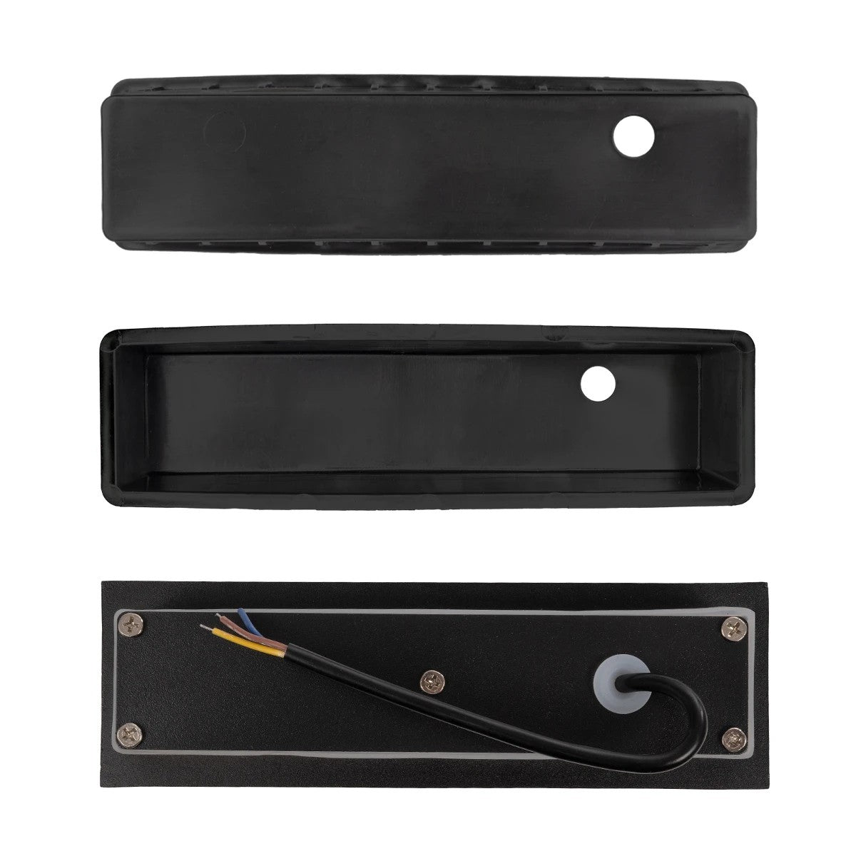 STEPART KLV-101-0092 Χωνευτό Φωτιστικό Σκαλοπατιού / Διαδρόμου LED 7W 735lm 45° AC 220-240V Αδιάβροχο IP65 Θερμό Λευκό 2700K - Lumileds SMD Chip & TÜV SÜD Driver - Μαύρο Ματ - Μ6.5 x Π6.5 x Υ21 / Q5.41 x 18.9