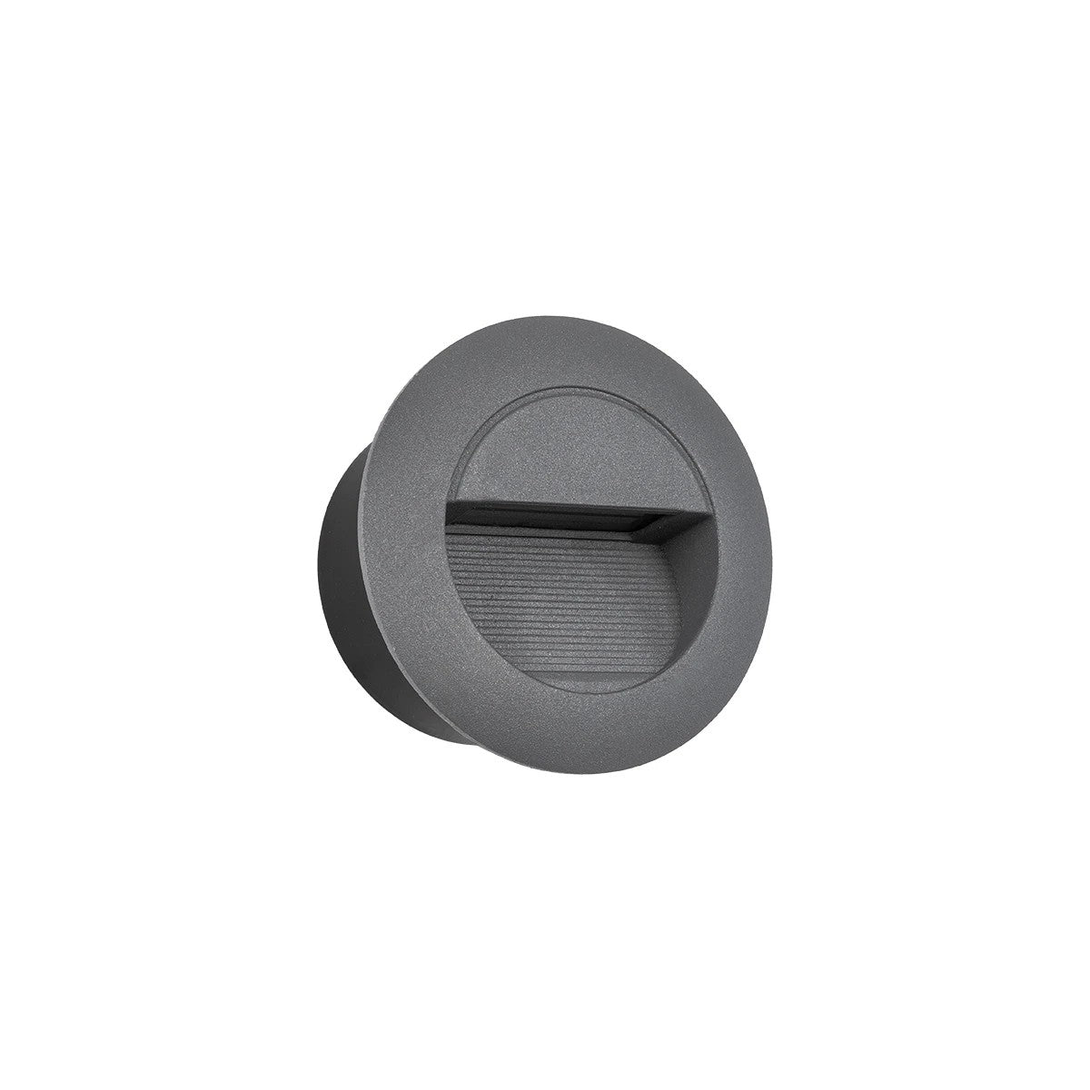 STEPART KLV-101-0075 Χωνευτό Φωτιστικό Σκαλοπατιού / Διαδρόμου LED 3W 375lm 45° AC 220-240V Αδιάβροχο IP65 Θερμό Λευκό 2700K - Lumileds SMD Chip & TÜV SÜD Driver - Γκρι Ανθρακί Ματ - Μ8.3 x Π4.5 x Υ8.3 / Q6.55 x 6.55