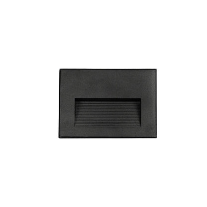 STEPART KLV-101-0083 Χωνευτό Φωτιστικό Σκαλοπατιού / Διαδρόμου LED 6W 750lm 45° AC 220-240V Αδιάβροχο IP65 Θερμό Λευκό 2700K - Lumileds SMD Chip & TÜV SÜD Driver - Μαύρο Ματ - Μ11.5 x Π5.3 x Υ8.3 / Q10.63 x 7.61