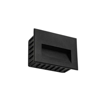 STEPART KLV-101-0083 Χωνευτό Φωτιστικό Σκαλοπατιού / Διαδρόμου LED 6W 750lm 45° AC 220-240V Αδιάβροχο IP65 Θερμό Λευκό 2700K - Lumileds SMD Chip & TÜV SÜD Driver - Μαύρο Ματ - Μ11.5 x Π5.3 x Υ8.3 / Q10.63 x 7.61