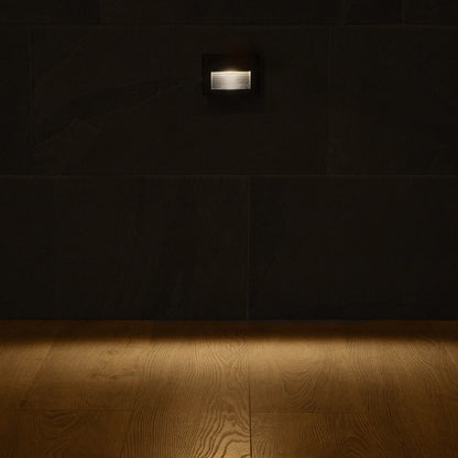 STEPART KLV-101-0083 Χωνευτό Φωτιστικό Σκαλοπατιού / Διαδρόμου LED 6W 750lm 45° AC 220-240V Αδιάβροχο IP65 Θερμό Λευκό 2700K - Lumileds SMD Chip & TÜV SÜD Driver - Μαύρο Ματ - Μ11.5 x Π5.3 x Υ8.3 / Q10.63 x 7.61