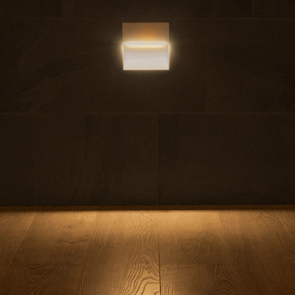 STEPART KLV-101-0106 Φωτιστικό Σκαλοπατιού / Διαδρόμου LED 4W 500lm 45° AC 220-240V Αδιάβροχο IP65 Θερμό Λευκό 2700K - Lumileds SMD Chip & TÜV SÜD Driver - Λευκό Ματ - Μ15 x Π3.5 x Υ15