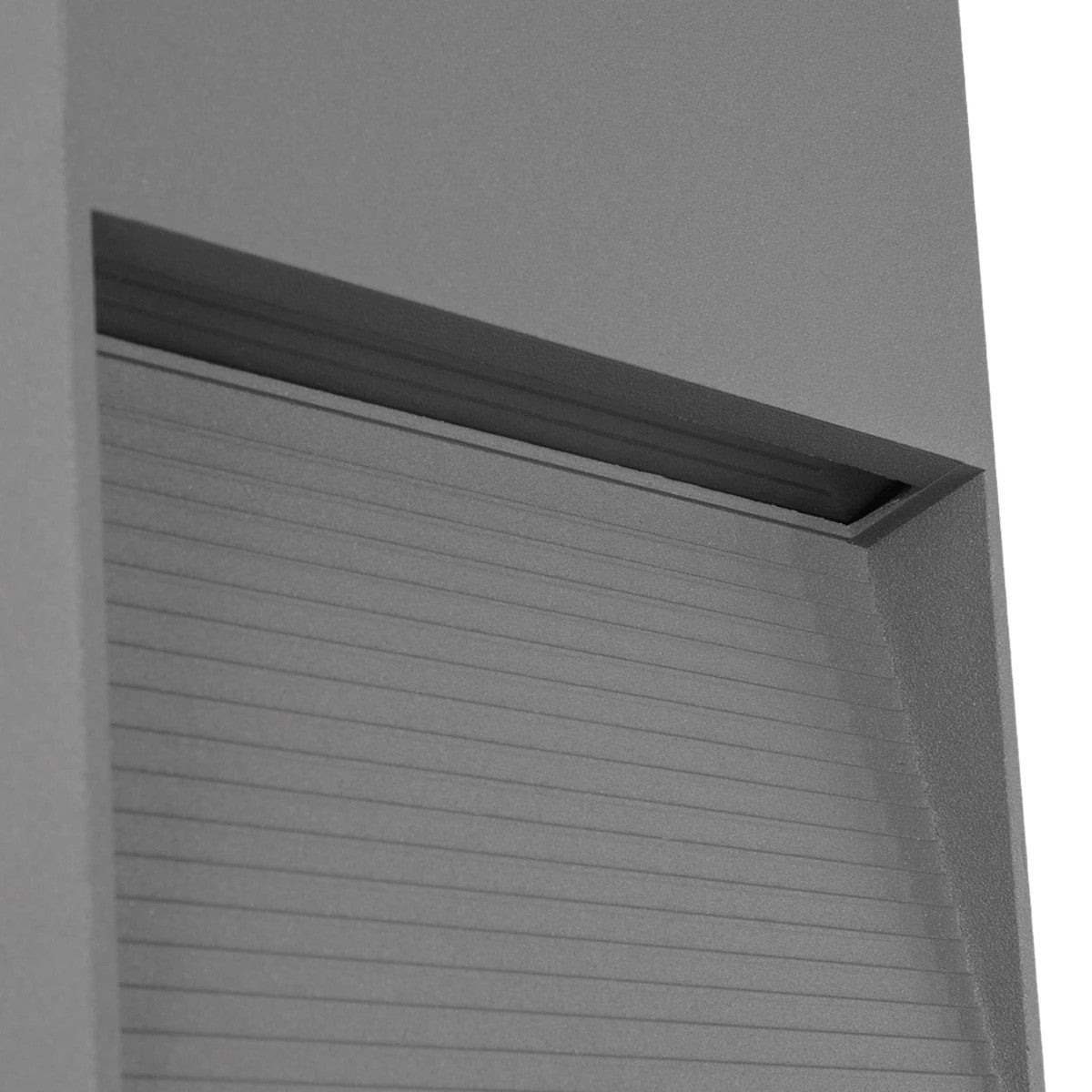 STEPART KLV-101-0105 Φωτιστικό Σκαλοπατιού / Διαδρόμου LED 4W 500lm 45° AC 220-240V Αδιάβροχο IP65 Θερμό Λευκό 2700K - Lumileds SMD Chip & TÜV SÜD Driver - Γκρι Ανθρακί Ματ - Μ15 x Π3.5 x Υ15