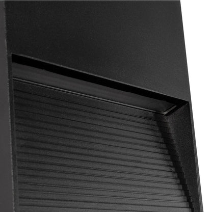 STEPART KLV-101-0104 Φωτιστικό Σκαλοπατιού / Διαδρόμου LED 4W 500lm 45° AC 220-240V Αδιάβροχο IP65 Θερμό Λευκό 2700K - Lumileds SMD Chip & TÜV SÜD Driver - Μαύρο Ματ - Μ15 x Π3.5 x Υ15