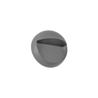 STEPART KLV-101-0096 Φωτιστικό Σκαλοπατιού / Διαδρόμου LED 3W 375lm 45° AC 220-240V Αδιάβροχο IP65 Θερμό Λευκό 2700K - Lumileds SMD Chip & TÜV SÜD Driver - Γκρι Ανθρακί Ματ - Μ16 x Π8 x Υ16