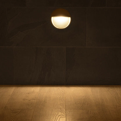 STEPART KLV-101-0096 Φωτιστικό Σκαλοπατιού / Διαδρόμου LED 3W 375lm 45° AC 220-240V Αδιάβροχο IP65 Θερμό Λευκό 2700K - Lumileds SMD Chip & TÜV SÜD Driver - Γκρι Ανθρακί Ματ - Μ16 x Π8 x Υ16