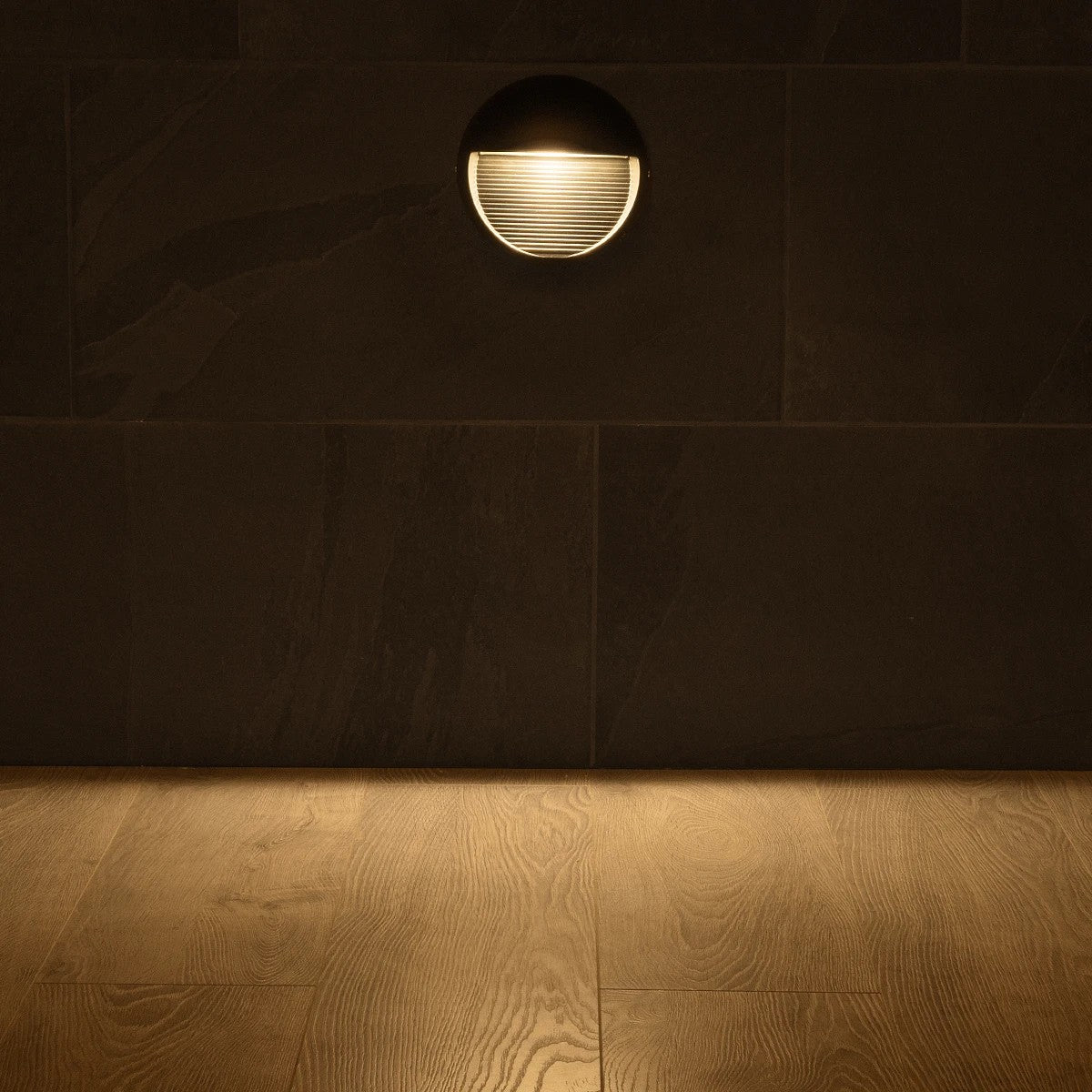 STEPART KLV-101-0095 Φωτιστικό Σκαλοπατιού / Διαδρόμου LED 3W 375lm 45° AC 220-240V Αδιάβροχο IP65 Θερμό Λευκό 2700K - Lumileds SMD Chip & TÜV SÜD Driver - Μαύρο Ματ - Μ16 x Π8 x Υ16