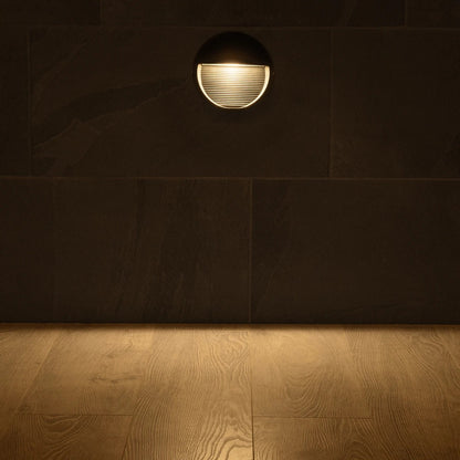 STEPART KLV-101-0095 Φωτιστικό Σκαλοπατιού / Διαδρόμου LED 3W 375lm 45° AC 220-240V Αδιάβροχο IP65 Θερμό Λευκό 2700K - Lumileds SMD Chip & TÜV SÜD Driver - Μαύρο Ματ - Μ16 x Π8 x Υ16