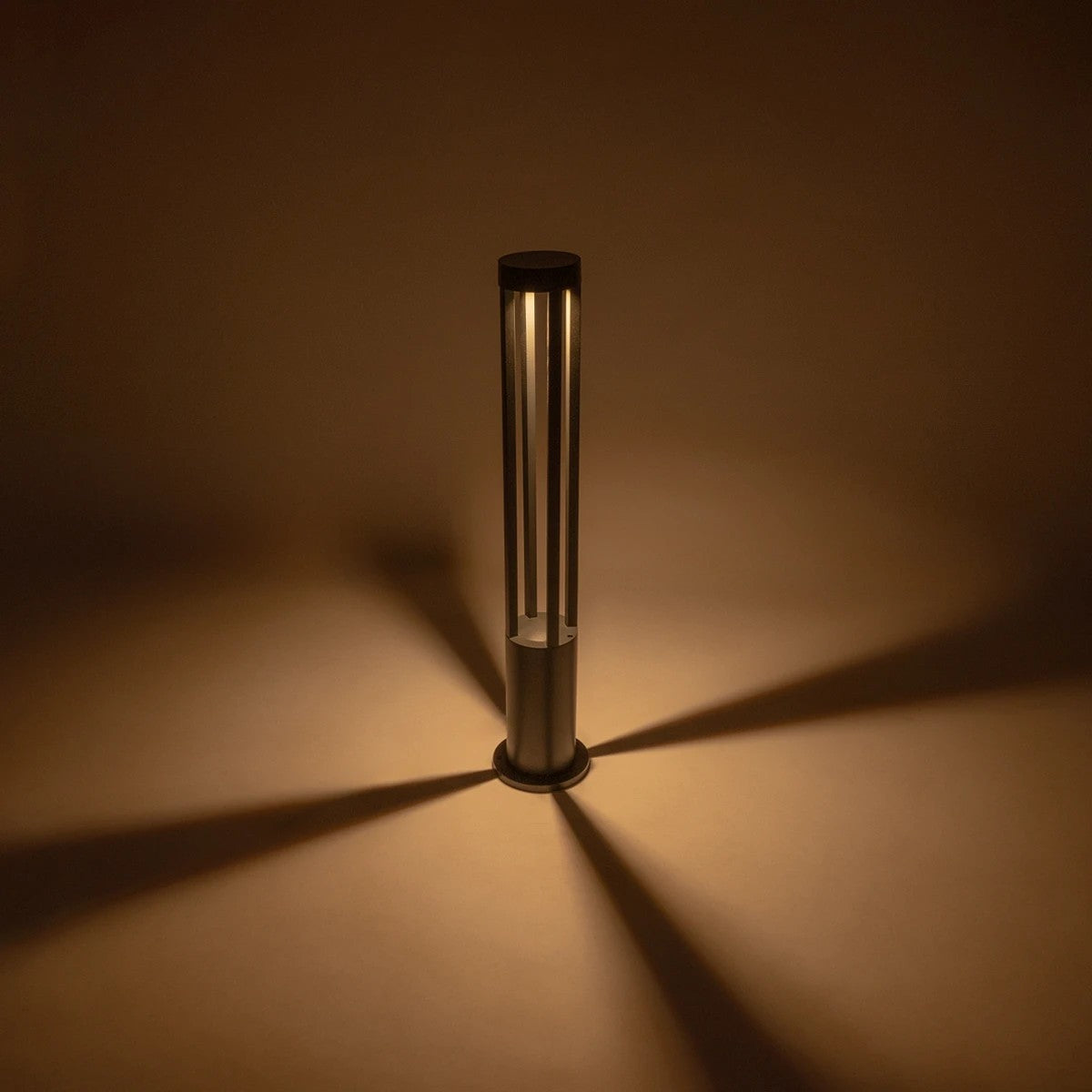 GREMO KLV-101-0123 Φωτιστικό Κολωνάκι Κήπου LED 7W 735lm 45° AC 220-240V Αδιάβροχο IP65 Θερμό Λευκό 2700K - Bridgelux COB Chip & TÜV SÜD Driver - Γκρι Ανθρακί Ματ - Μ15.5 x Π15.5 x Υ80