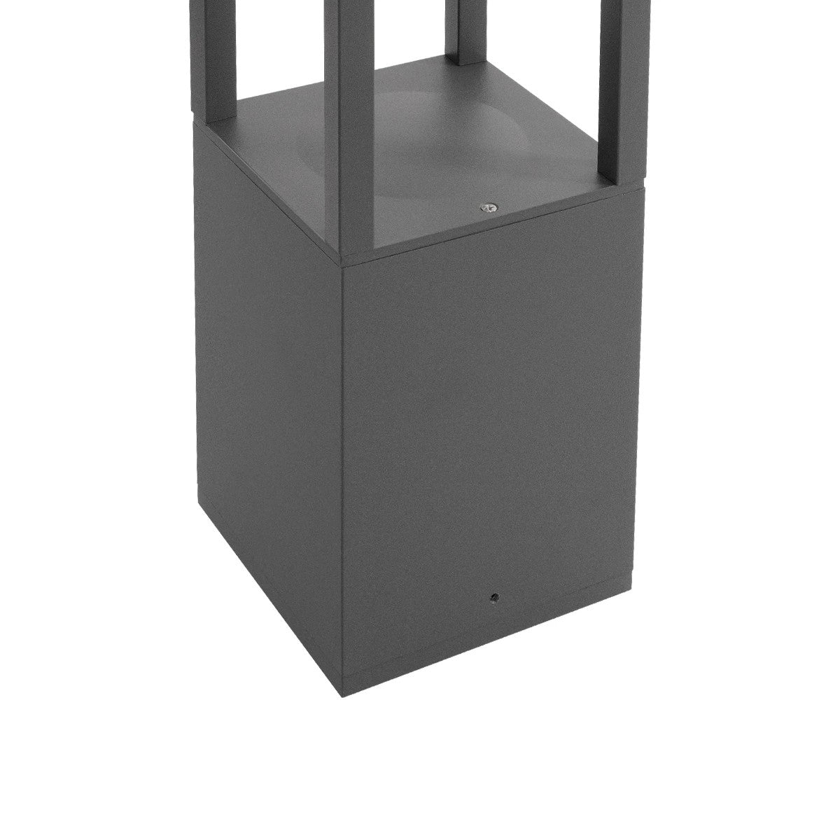 GREMO KLV-101-0124 Φωτιστικό Κολωνάκι Κήπου LED 7W 735lm 45° AC 220-240V Αδιάβροχο IP65 Θερμό Λευκό 2700K - Bridgelux COB Chip & TÜV SÜD Driver - Γκρι Ανθρακί Ματ - Μ15 x Π15 x Υ80.5