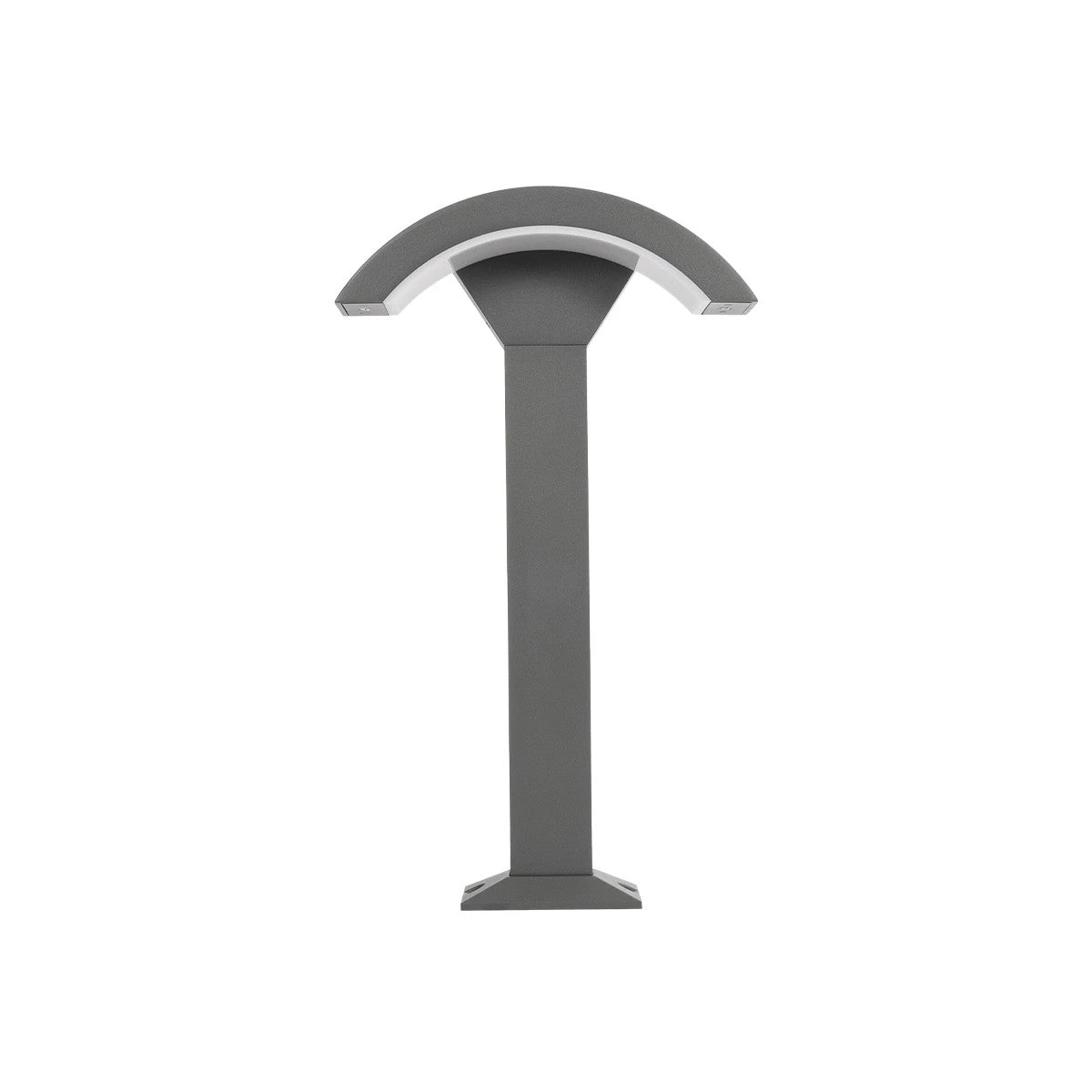 GREMO KLV-101-0125 Φωτιστικό Κολωνάκι Κήπου LED 10W 1050lm 45° AC 220-240V Αδιάβροχο IP65 Θερμό Λευκό 2700K - Lumileds SMD Chip & TÜV SÜD Driver - Γκρι Ανθρακί Ματ - Μ29.5 x Π11.5 x Υ50