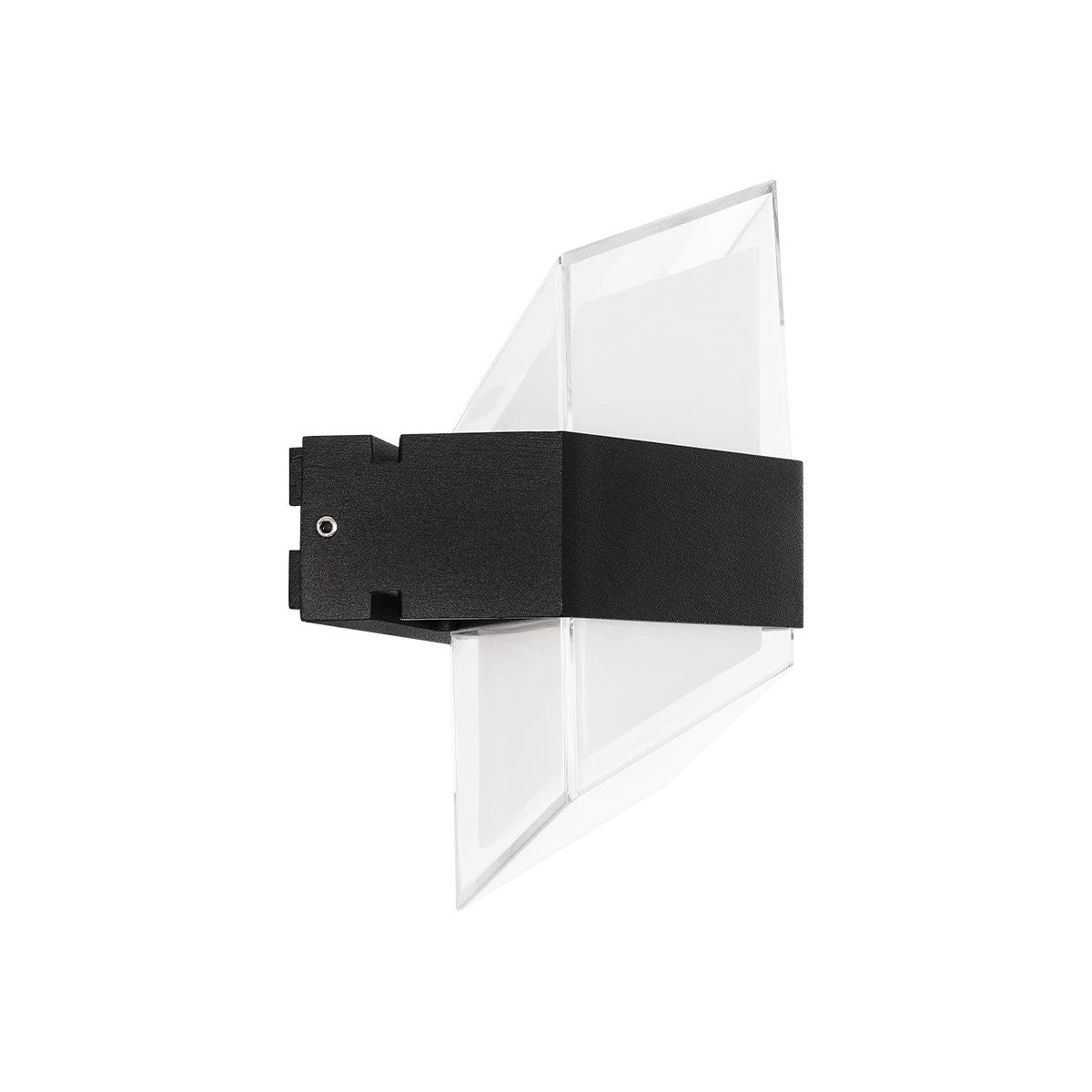 EMPIRE 60780 Μοντέρνο Φωτιστικό Τοίχου - Απλίκα LED 12W 1260lm 120° AC 220-240V Αδιάβροχο IP65 Φυσικό Λευκό 4500K - Bridgelux SMD Chip & TÜV SÜD Driver - Μαύρο Ματ - Μ18.5 x Π10 x Υ17.5