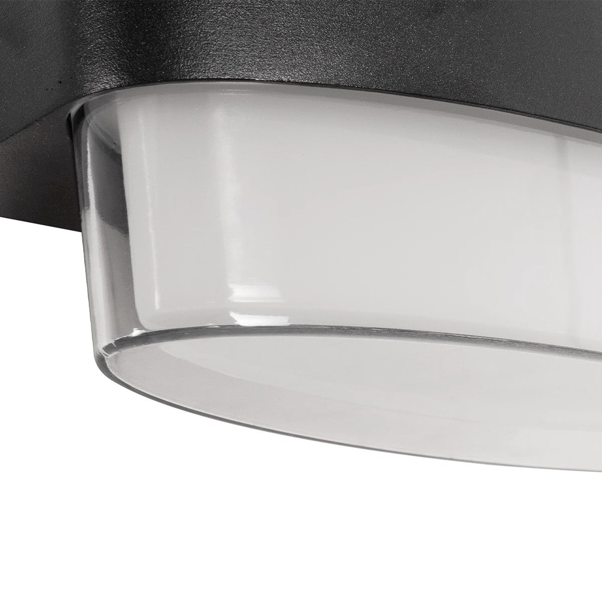 EMPIRE 60783 Μοντέρνο Φωτιστικό Τοίχου - Απλίκα LED 12W 1200lm 120° AC 220-240V Αδιάβροχο IP65 Θερμό Λευκό 2700K - Bridgelux SMD Chip & TÜV SÜD Driver - Μαύρο Ματ - Μ18.5 x Π9 x Υ12