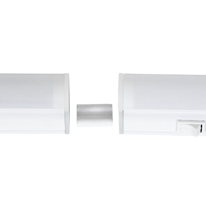 TUBO 60789 Γραμμικό Φωτιστικό Οροφής Linear LED Τύπου T5 Επεκτεινόμενο 9W 864lm 180° AC 220-240V IP20 Πάγκου Κουζίνας με Διακόπτη On/Off Μ60 x Π2.2 x Υ3.5cm Θερμό Λευκό 2700K - Λευκό