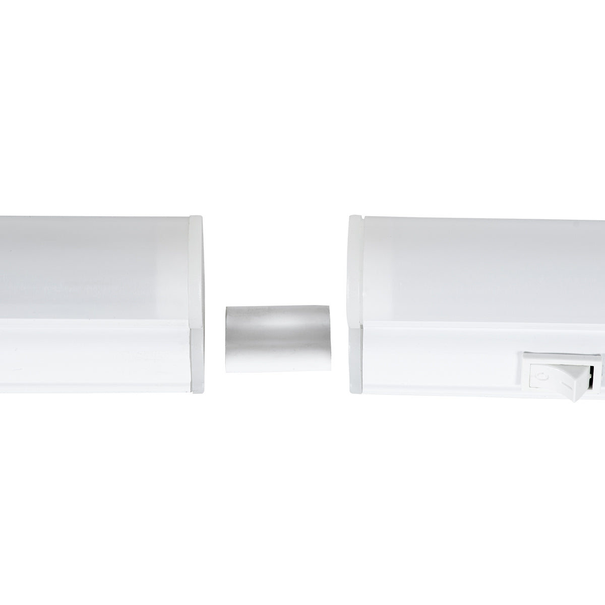 TUBO 60790 Γραμμικό Φωτιστικό Οροφής Linear LED Τύπου T5 Επεκτεινόμενο 18W 1800lm 180° AC 220-240V IP20 Πάγκου Κουζίνας με Διακόπτη On/Off Μ120 x Π2.2 x Υ3.5cm Ψυχρό Λευκό 6000K - Λευκό