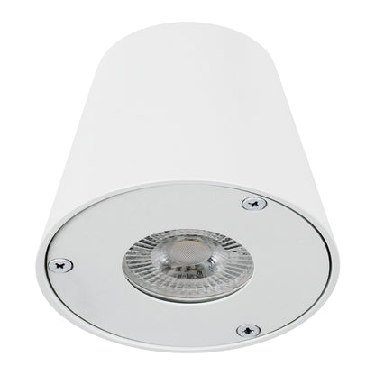 GARDENIA 60793 Φωτιστικό Τοίχου - Απλίκα Αρχιτεκτονικού Φωτισμού Εσωτερικού/Εξωτερικού Χώρου Up or Down Μονόφωτο 1 x GU10 AC220-240V Αδιάβροχο IP65 - Σώμα Αλουμινίου & Tempered Glass - Μ9.5 x Π13 x Υ7.7cm - Λευκό