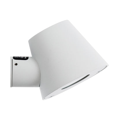 GARDENIA 60793 Φωτιστικό Τοίχου - Απλίκα Αρχιτεκτονικού Φωτισμού Εσωτερικού/Εξωτερικού Χώρου Up or Down Μονόφωτο 1 x GU10 AC220-240V Αδιάβροχο IP65 - Σώμα Αλουμινίου & Tempered Glass - Μ9.5 x Π13 x Υ7.7cm - Λευκό