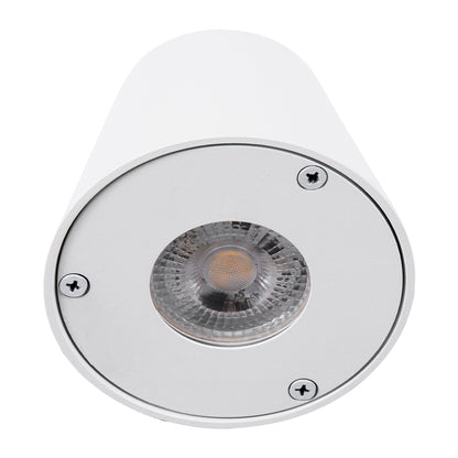 GARDENIA 60793 Φωτιστικό Τοίχου - Απλίκα Αρχιτεκτονικού Φωτισμού Εσωτερικού/Εξωτερικού Χώρου Up or Down Μονόφωτο 1 x GU10 AC220-240V Αδιάβροχο IP65 - Σώμα Αλουμινίου & Tempered Glass - Μ9.5 x Π13 x Υ7.7cm - Λευκό