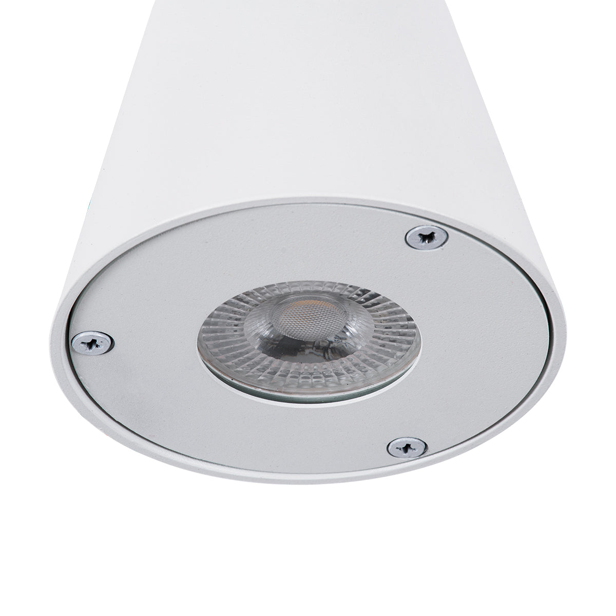 GARDENIA 60793 Φωτιστικό Τοίχου - Απλίκα Αρχιτεκτονικού Φωτισμού Εσωτερικού/Εξωτερικού Χώρου Up or Down Μονόφωτο 1 x GU10 AC220-240V Αδιάβροχο IP65 - Σώμα Αλουμινίου & Tempered Glass - Μ9.5 x Π13 x Υ7.7cm - Λευκό