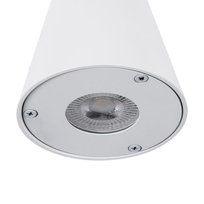 GARDENIA 60793 Φωτιστικό Τοίχου - Απλίκα Αρχιτεκτονικού Φωτισμού Εσωτερικού/Εξωτερικού Χώρου Up or Down Μονόφωτο 1 x GU10 AC220-240V Αδιάβροχο IP65 - Σώμα Αλουμινίου & Tempered Glass - Μ9.5 x Π13 x Υ7.7cm - Λευκό