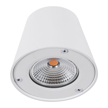 GARDENIA 60797 Φωτιστικό Τοίχου - Απλίκα Αρχιτεκτονικού Φωτισμού Εσωτερικού/Εξωτερικού Χώρου Up or Down LED 7W 700lm 60° AC220-240V Αδιάβροχο IP65 - Σώμα Αλουμινίου & Tempered Glass - Μ9.5 x Π13 x Υ7.7cm - Θερμό Λευκό 2700K - Λευκό - Bridgelux Chip