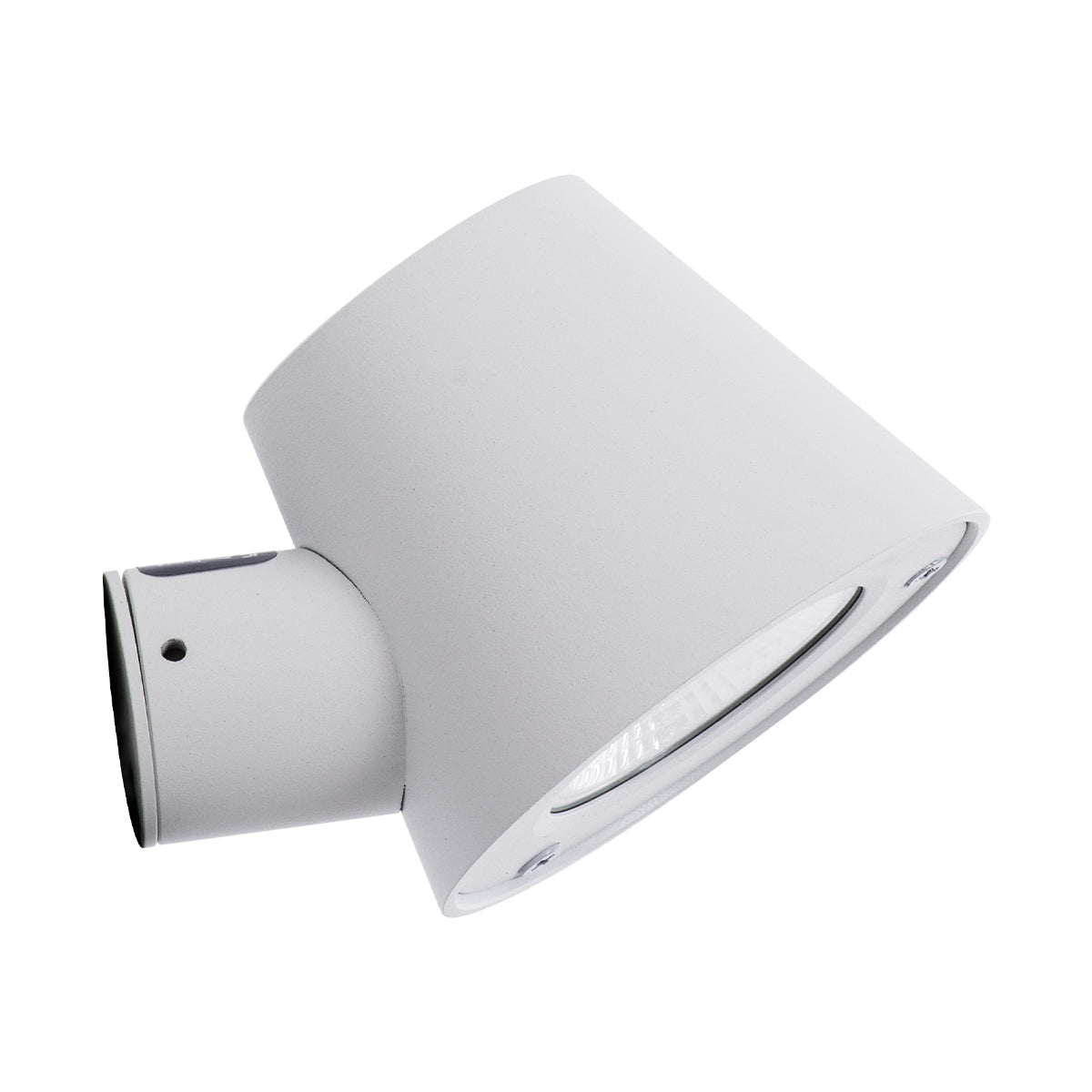 GARDENIA 60797 Φωτιστικό Τοίχου - Απλίκα Αρχιτεκτονικού Φωτισμού Εσωτερικού/Εξωτερικού Χώρου Up or Down LED 7W 700lm 60° AC220-240V Αδιάβροχο IP65 - Σώμα Αλουμινίου & Tempered Glass - Μ9.5 x Π13 x Υ7.7cm - Θερμό Λευκό 2700K - Λευκό - Bridgelux Chip