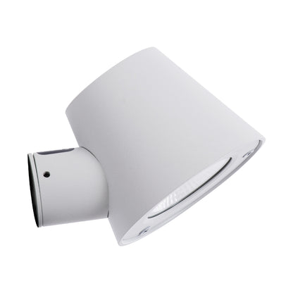 GARDENIA 60797 Φωτιστικό Τοίχου - Απλίκα Αρχιτεκτονικού Φωτισμού Εσωτερικού/Εξωτερικού Χώρου Up or Down LED 7W 700lm 60° AC220-240V Αδιάβροχο IP65 - Σώμα Αλουμινίου & Tempered Glass - Μ9.5 x Π13 x Υ7.7cm - Θερμό Λευκό 2700K - Λευκό - Bridgelux Chip