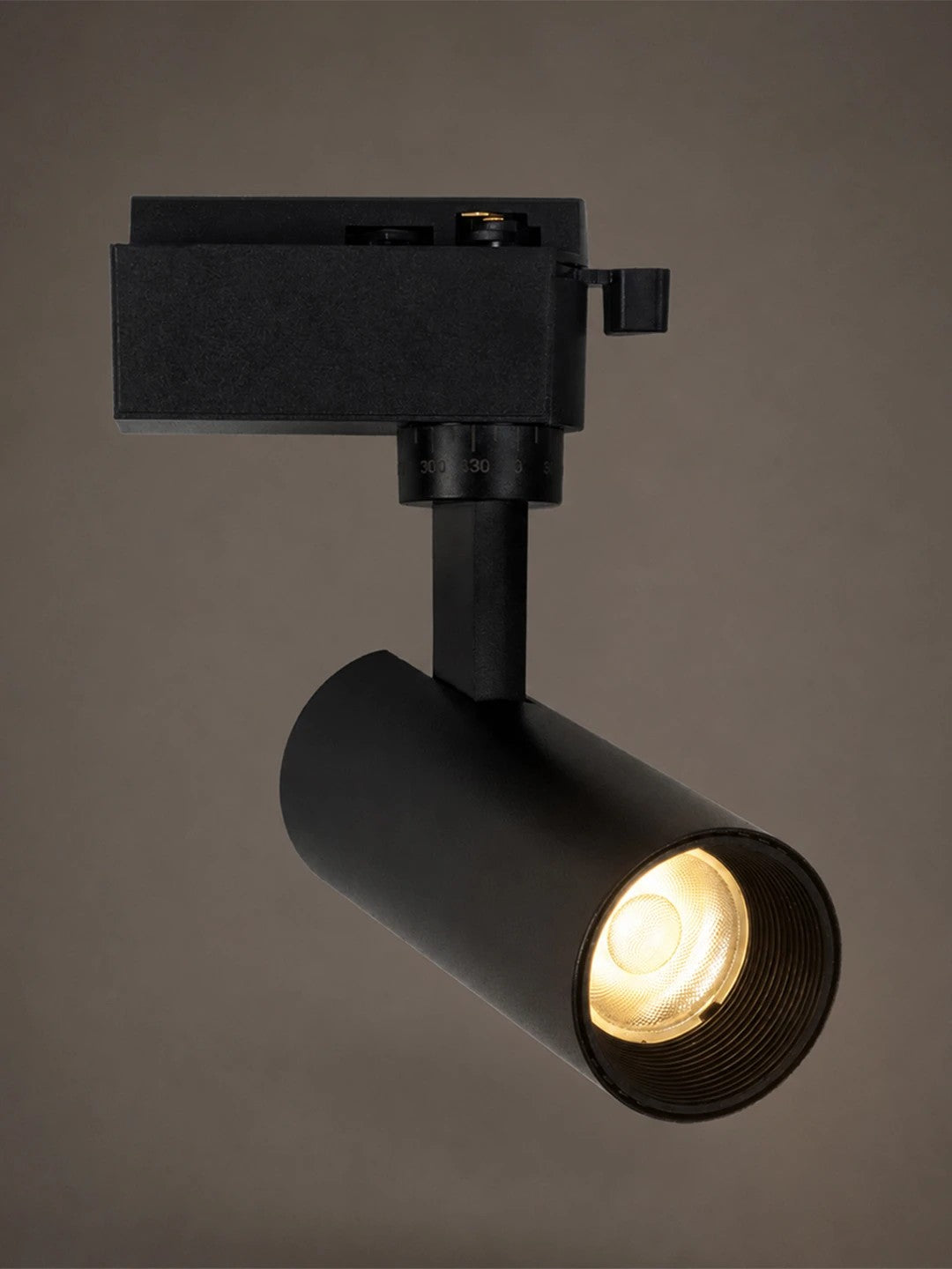 LUGANO 60804 Single-Phase LED Track Spot 10W 1250lm 36° AC 220-240V IP20 Natural White 4500K - Bridgelux COB Chip & TÜV SÜD Driver - Eurotrack 1PH - Matte Black - L8.5 x W5 x H18