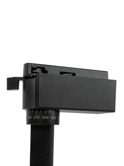 LUGANO 60804 Single-Phase LED Track Spot 10W 1250lm 36° AC 220-240V IP20 Natural White 4500K - Bridgelux COB Chip & TÜV SÜD Driver - Eurotrack 1PH - Matte Black - L8.5 x W5 x H18