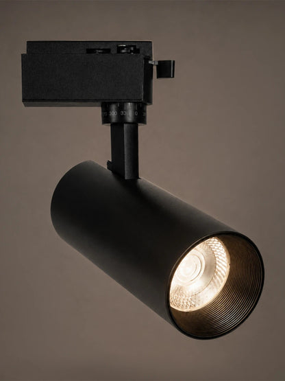 LUGANO 60810 Μονοφασικό Σποτ Ράγας LED 20W 2500lm 36° AC 220-240V IP20 Φυσικό Λευκό 4500K - Bridgelux COB Chip & TÜV SÜD Driver - Eurotrack 1PH - Μαύρο Ματ - Μ8.5 x Π6.5 x Υ20.5