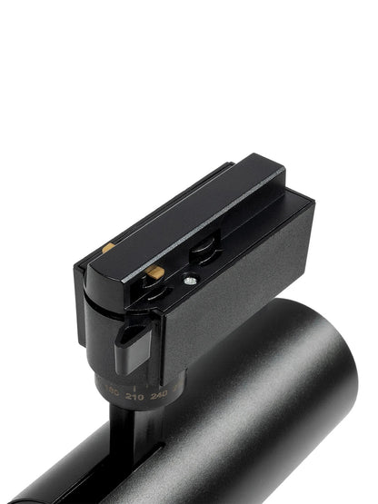 LUGANO 60810 Μονοφασικό Σποτ Ράγας LED 20W 2500lm 36° AC 220-240V IP20 Φυσικό Λευκό 4500K - Bridgelux COB Chip & TÜV SÜD Driver - Eurotrack 1PH - Μαύρο Ματ - Μ8.5 x Π6.5 x Υ20.5