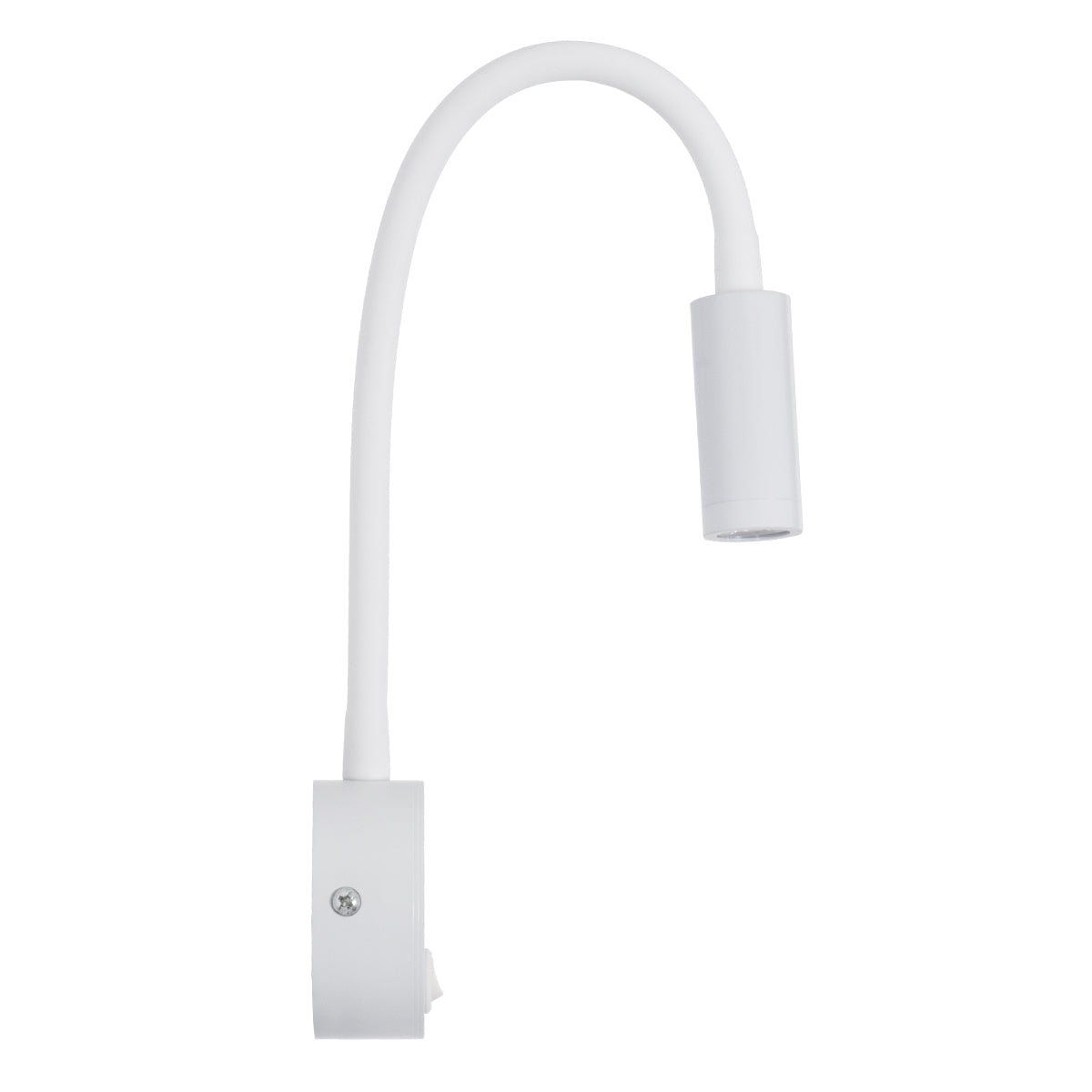 GOOSE 60876 Μοντέρνο Φωτιστικό Τοίχου - Απλίκα Ξενοδοχείου Bed Side LED 3W 300lm 36° AC 220-240V - Reading Light - Μ6.5 x Π15 x Υ24.5cm - Φυσικό Λευκό 4500K - Λευκό