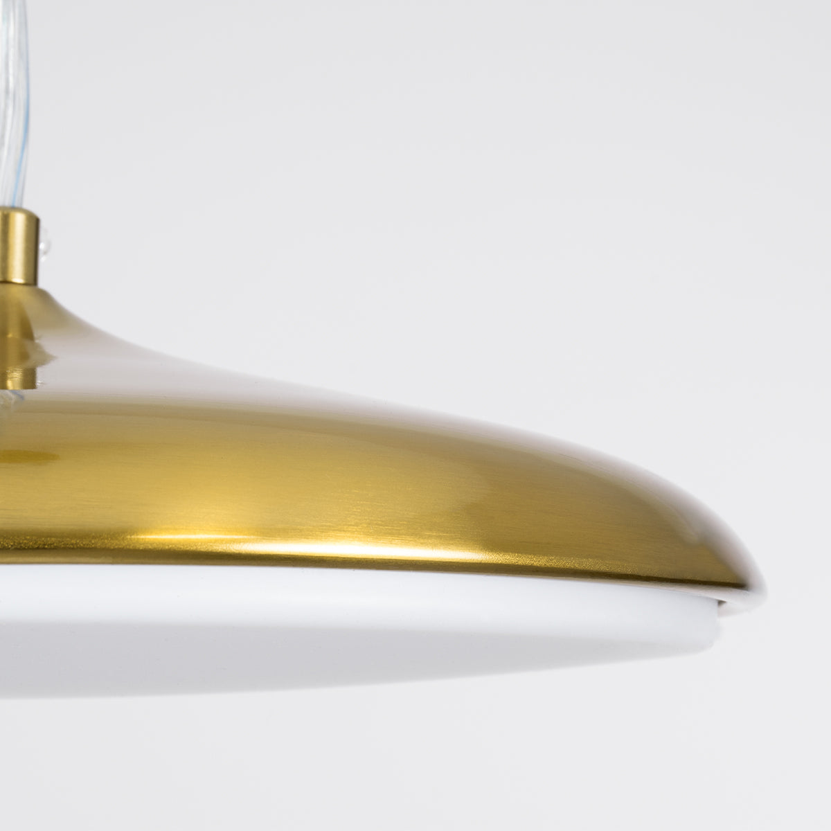 BARON 60886 Κρεμαστή Πλαφονιέρα Οροφής LED CCT 12W 1440lm 120° AC 220-240V - Εναλλαγή Φωτισμού μέσω Διακόπτη On/Off All In One Ψυχρό 6000k+Φυσικό 4500k+Θερμό 2700k Φ25 x Υ8cm - Χρυσό Πλατίνα