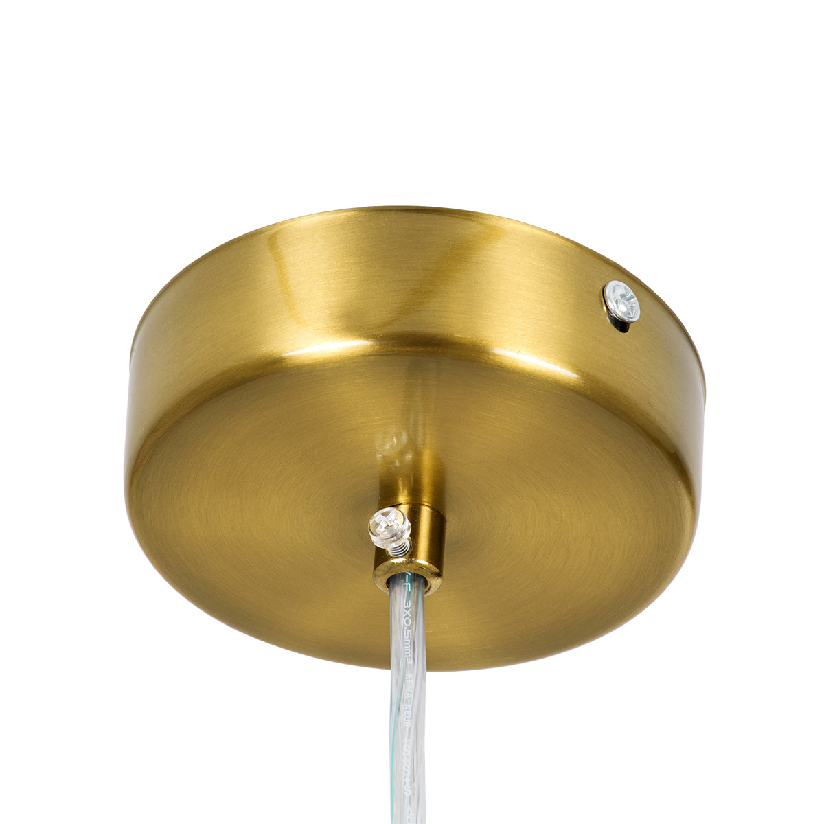 BARON 60886 Κρεμαστή Πλαφονιέρα Οροφής LED CCT 12W 1440lm 120° AC 220-240V - Εναλλαγή Φωτισμού μέσω Διακόπτη On/Off All In One Ψυχρό 6000k+Φυσικό 4500k+Θερμό 2700k Φ25 x Υ8cm - Χρυσό Πλατίνα