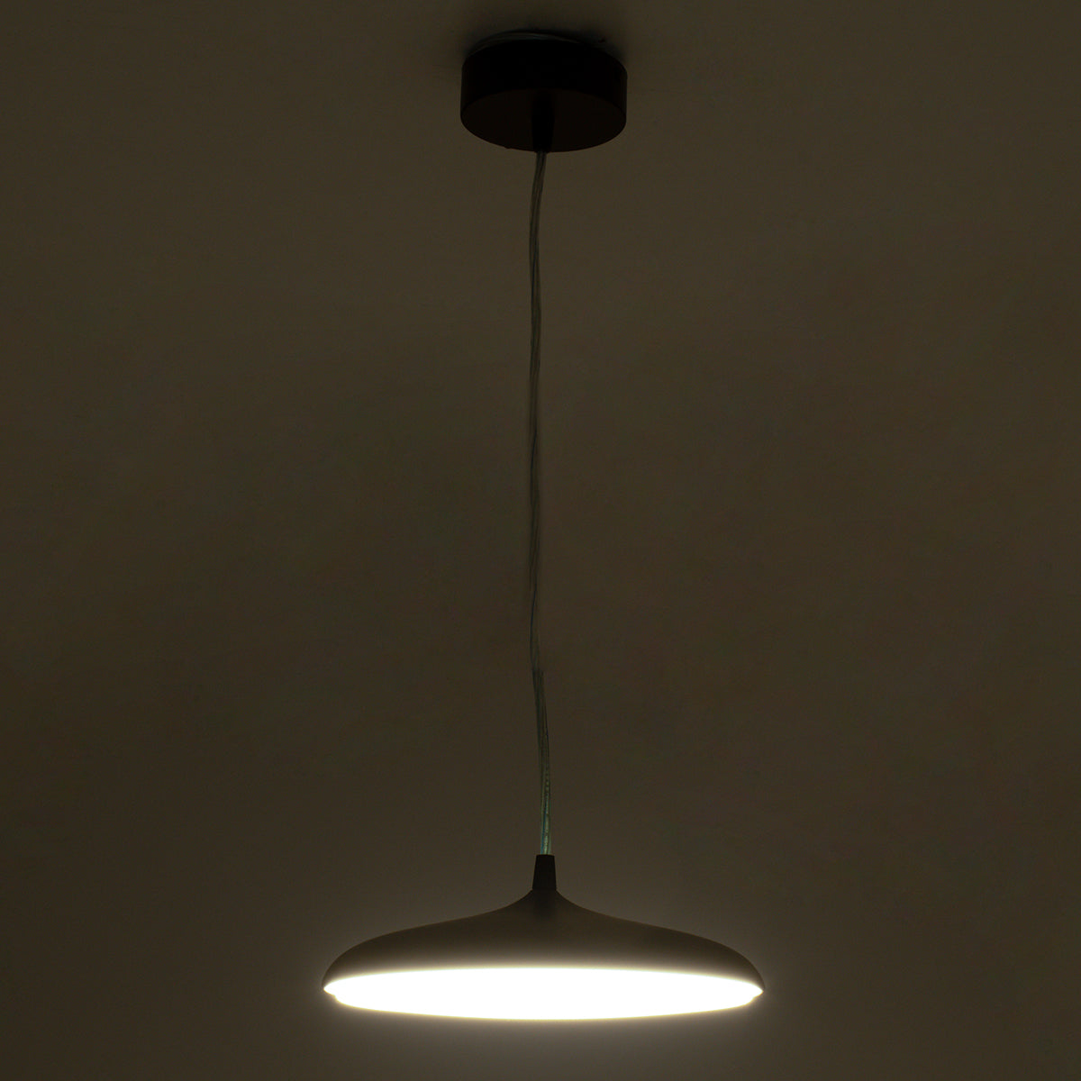 BARON 60886 Κρεμαστή Πλαφονιέρα Οροφής LED CCT 12W 1440lm 120° AC 220-240V - Εναλλαγή Φωτισμού μέσω Διακόπτη On/Off All In One Ψυχρό 6000k+Φυσικό 4500k+Θερμό 2700k Φ25 x Υ8cm - Χρυσό Πλατίνα