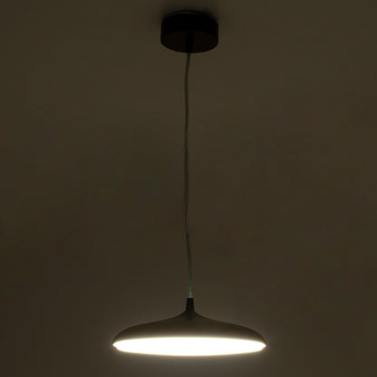 BARON 60886 Κρεμαστή Πλαφονιέρα Οροφής LED CCT 12W 1440lm 120° AC 220-240V - Εναλλαγή Φωτισμού μέσω Διακόπτη On/Off All In One Ψυχρό 6000k+Φυσικό 4500k+Θερμό 2700k Φ25 x Υ8cm - Χρυσό Πλατίνα