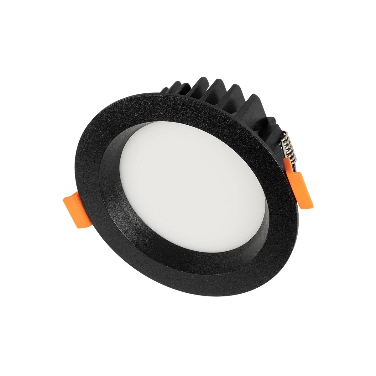 WATERA 60897 Χωνευτό Downlight Σποτ Panel LED 12W 1500lm 120° AC 220-240V Αδιάβροχο IP54 Ρυθμιζόμενο Λευκό CCT με Διακόπτη στο Σώμα 2700K/4500K/6000K Dimmable - Lumileds SMD Chip & TÜV SÜD Driver - Μαύρο Ματ - Μ10.8 x Π10.8 x Υ3.2cm / Q9cm