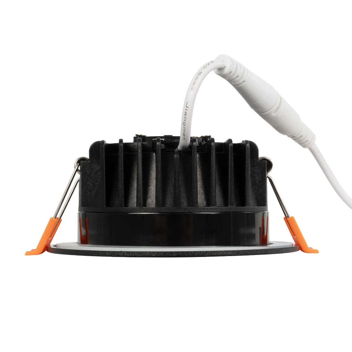 WATERA 60897 Χωνευτό Downlight Σποτ Panel LED 12W 1500lm 120° AC 220-240V Αδιάβροχο IP54 Ρυθμιζόμενο Λευκό CCT με Διακόπτη στο Σώμα 2700K/4500K/6000K Dimmable - Lumileds SMD Chip & TÜV SÜD Driver - Μαύρο Ματ - Μ10.8 x Π10.8 x Υ3.2cm / Q9cm