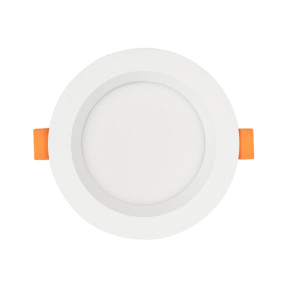 WATERA 60898 Χωνευτό Downlight Σποτ Panel LED 12W 1500lm 120° AC 220-240V Αδιάβροχο IP54 Ρυθμιζόμενο Λευκό CCT με Διακόπτη στο Σώμα 2700K/4500K/6000K Dimmable - Lumileds SMD Chip & TÜV SÜD Driver - Λευκό Ματ - Μ10.8 x Π10.8 x Υ3.2cm / Q9cm