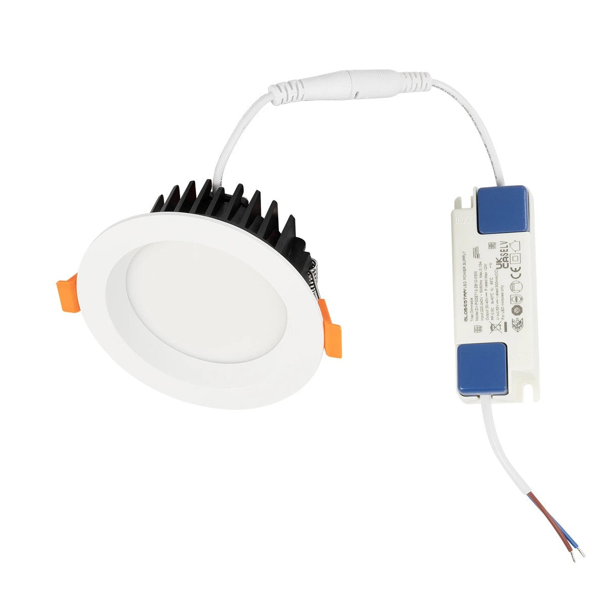 WATERA 60898 Χωνευτό Downlight Σποτ Panel LED 12W 1500lm 120° AC 220-240V Αδιάβροχο IP54 Ρυθμιζόμενο Λευκό CCT με Διακόπτη στο Σώμα 2700K/4500K/6000K Dimmable - Lumileds SMD Chip & TÜV SÜD Driver - Λευκό Ματ - Μ10.8 x Π10.8 x Υ3.2cm / Q9cm