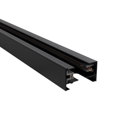 EUROTRACK-1PH 60901 Μονοφασική Ράγα 2 Καλωδίων 1L+1N για Σύστημα Ράγας Eurotrack-1PH AC 220-240V IP20 - Μαύρο Ματ - Μ100 x Π3.6 x Υ2