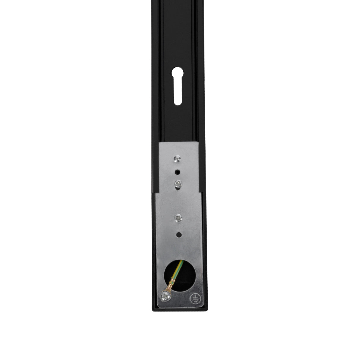 EUROTRACK-1PH 60901 Μονοφασική Ράγα 2 Καλωδίων 1L+1N για Σύστημα Ράγας Eurotrack-1PH AC 220-240V IP20 - Μαύρο Ματ - Μ100 x Π3.6 x Υ2