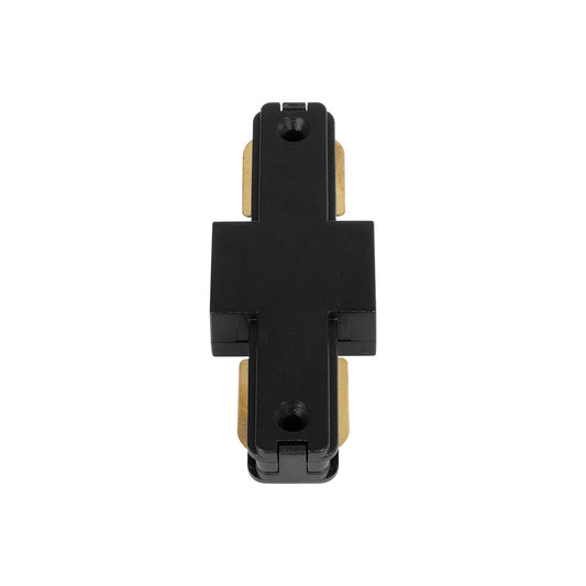 EUROTRACK-1PH 60903 Μονοφασικός Σύνδεσμος I Επέκτασης Ράγας 2 Καλωδίων 1L+1N για Σύστημα Ράγας Eurotrack-1PH AC 220-240V IP20 - Μαύρο Ματ - Μ9.3 x Π3.5 x Υ1.6