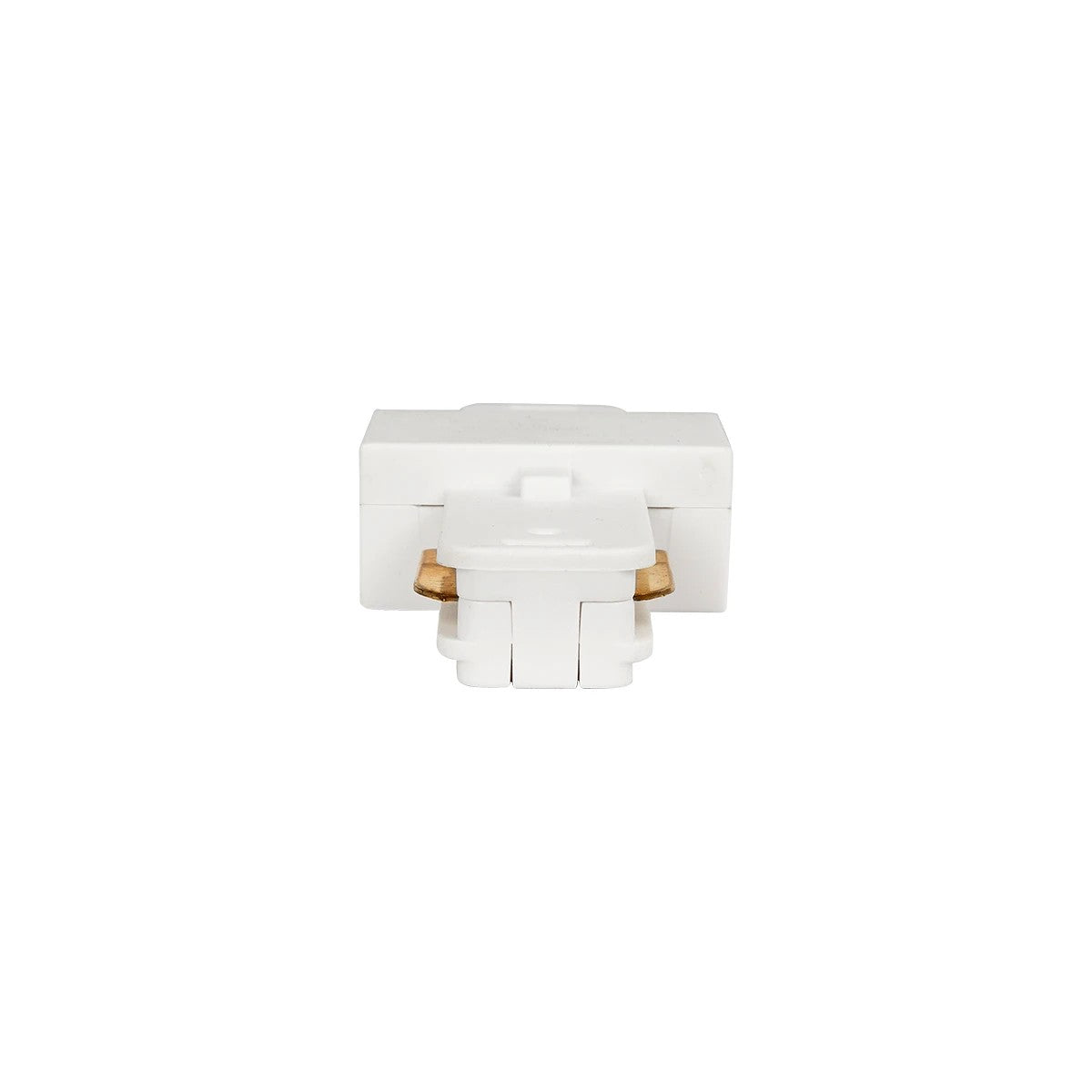 EUROTRACK-1PH 60904 Μονοφασικός Σύνδεσμος Ι Επέκτασης Ράγας 2 Καλωδίων 1L+1N για Σύστημα Ράγας Eurotrack-1PH AC 220-240V IP20 - Λευκό Ματ - Μ9.3 x Π3.5 x Υ1.6